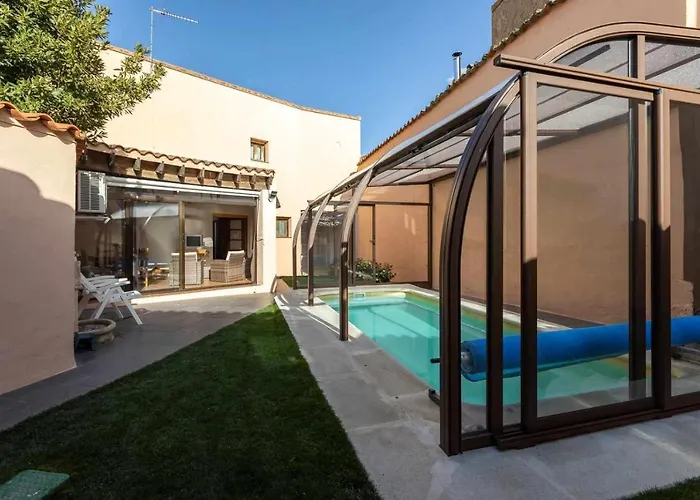 Casa Ernesto Piscina Climatizada, Porche Y Garaje 別荘 *